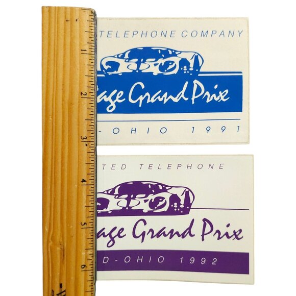 United Telephone Company Vintage Grand Prix Mid Ohio 1991-1992 Decals Stickers - Picture 4 of 8